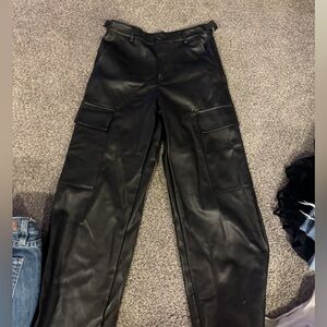 Forever 21 Black Faux Leather Pants